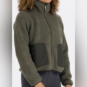 Vuori Olive Green Fleece Jacket